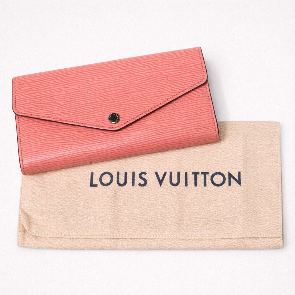 Louis Vuitton Epi Sarah Long Wallet – Corail (2014) Made in Spain w/ Dust Bag